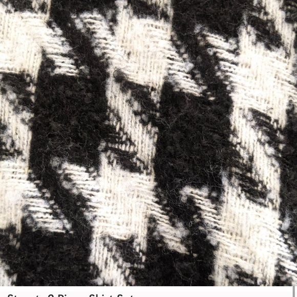 Storets Lori Houndstooth Jack & Skirt Set in Black - Picture 16 of 16